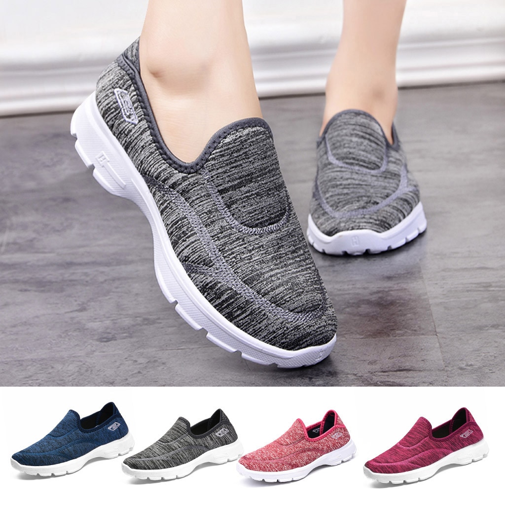 Women's Vulcanize Shoes Solid Color Cloth Shoes Ladies Casual Slip-on Round Toe Women Shoes Sneakers Women Shoes