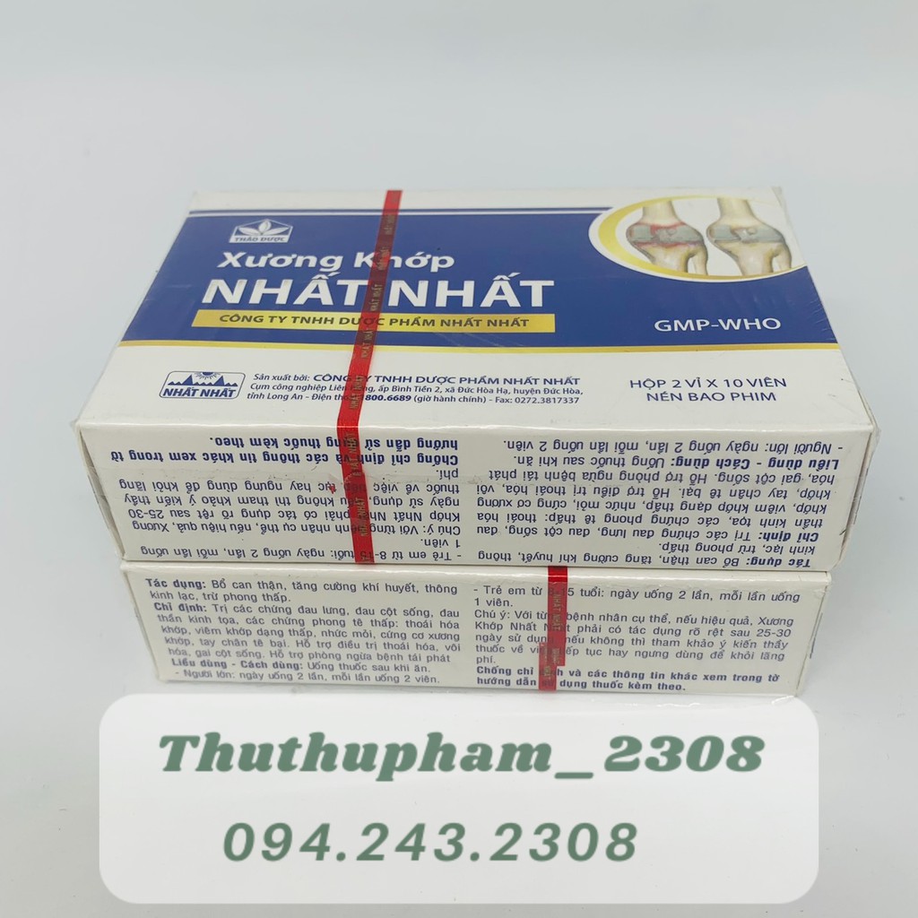 XƯƠNG KHỚP NHẤT NHẤT (Hộp 20 viên)