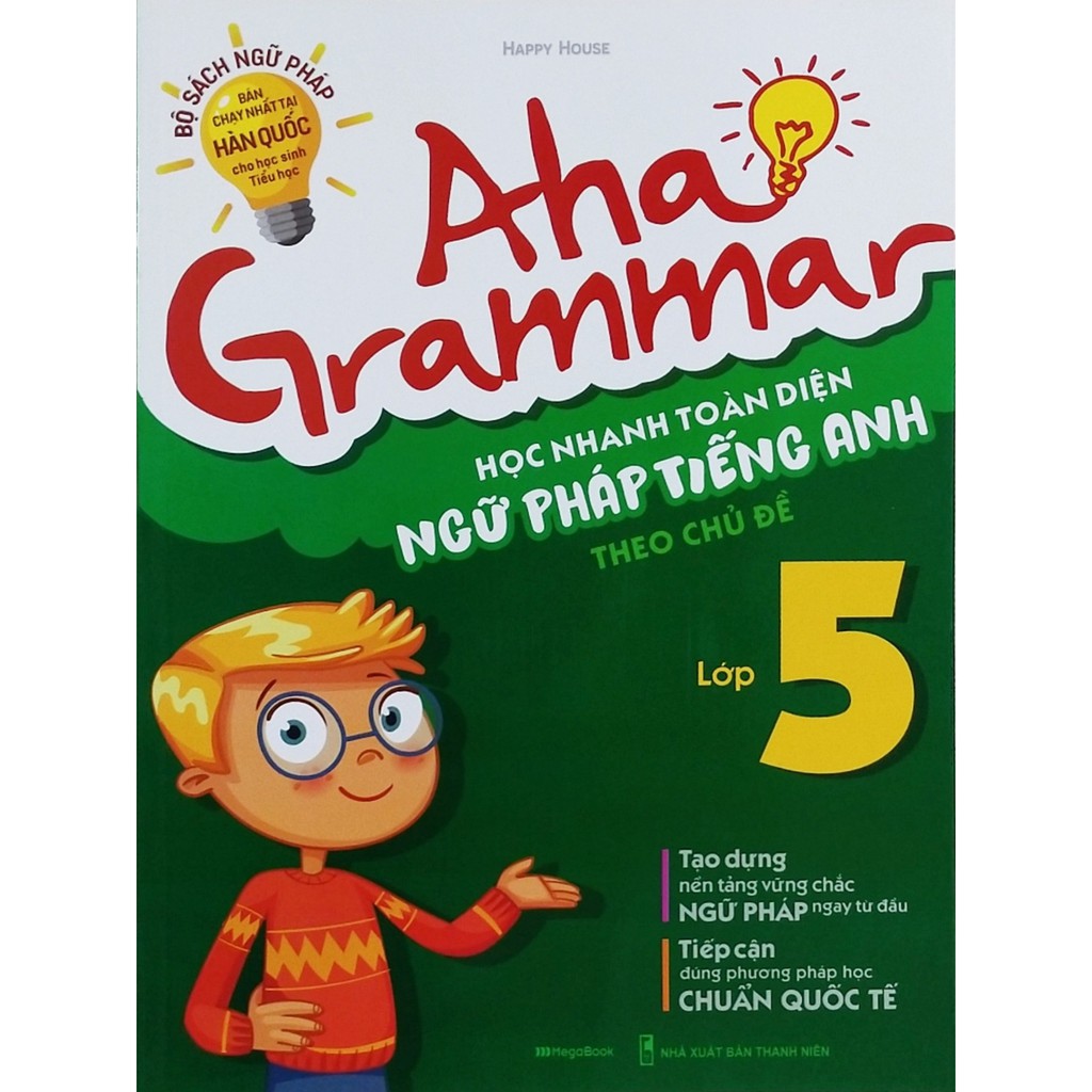 Sách - Aha grammar học nhanh toàn diện ngữ pháp tiếng anh theo chủ đề lớp 5
