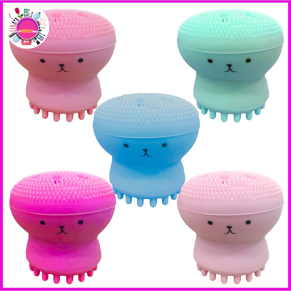 Cọ Rửa Mặt Và Massage BẠCH TUỘC JellyFish Silicon