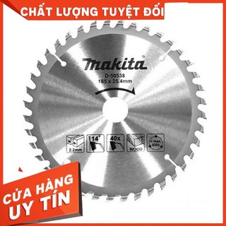 Lưỡi cưa gỗ 185mm 40 răng hợp kim makita d-50538