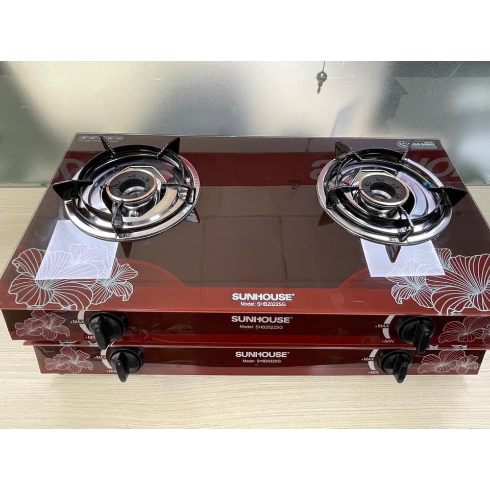 Bếp gas đôi dương kính Sunhouse SHB2022SG
