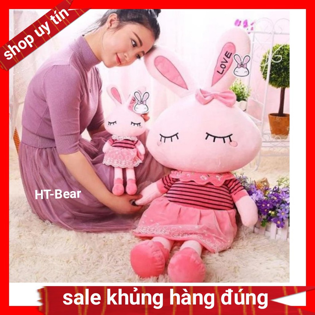 Thỏ bông Gấu bông thỏ hồng dễ thương