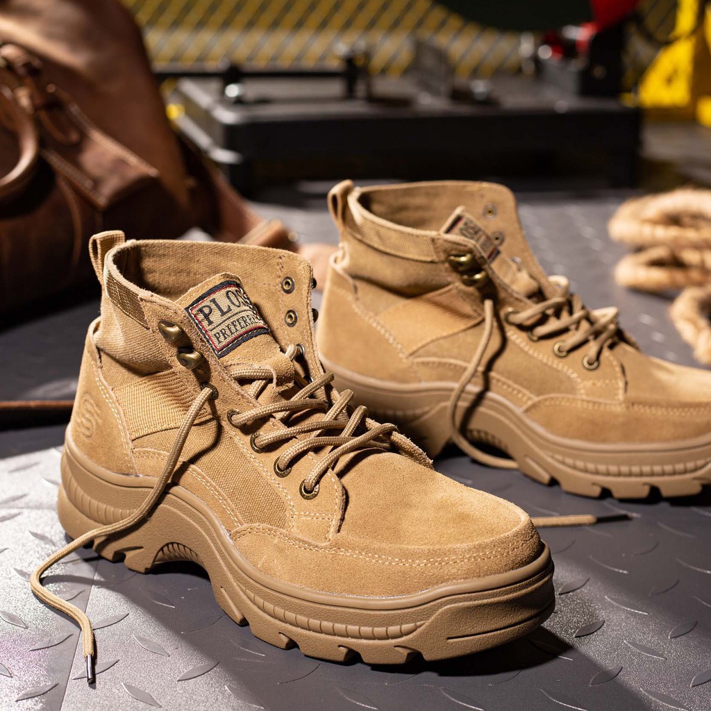 Giày Bảo Hộ Safety Leader Chính Hãng Chống Đinh, Chống Dập Ngón và Chống Trơn Trượt chính hãng, da bò lộn