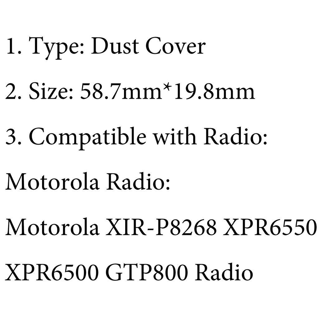 Vỏ Bọc Chống Bụi Cho Radio Hai Chiều Motorola Xir-p8268 Xpr6550 Xpr6500 | BigBuy360 - bigbuy360.vn