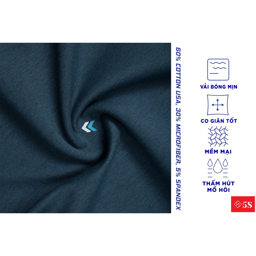 Áo Nỉ Nam Cổ Tròn 5S (3 màu), Chất Liệu Cotton Mềm Mịn, Không Bai Xù, Thiết Kế Trẻ Trung (ANI21007)