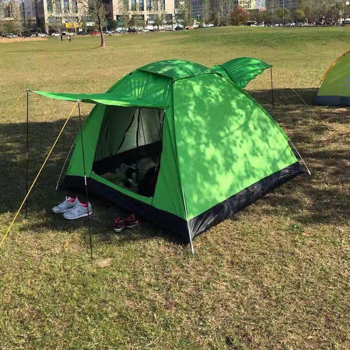 Lều Cắm Trại, Lều Cắm Trại 4 Người Cỡ Lớn Cửa Dạng Mái Hiên, Chống Nước, Chống Gió, Chống Tia Bức Xạ | BigBuy360 - bigbuy360.vn