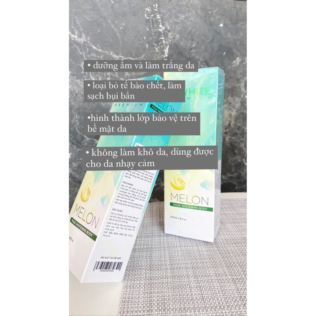 Kem Ủ Trắng Body Dưa Gang Swhite- Kem Ủ Trắng Toàn Thân- Dành Cho Da Khô, Chai Sần, Ngăm Đen-250ml.