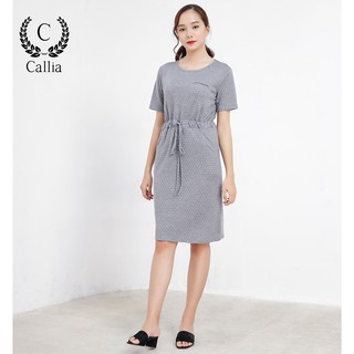 Đầm thun cổ tròn nữ Callia Izzy (Nhiều màu)