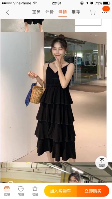 (Order-ảnh thật) có bigsize Đầm maxi 2 dây dáng xoè dài nhiều tầng 2019