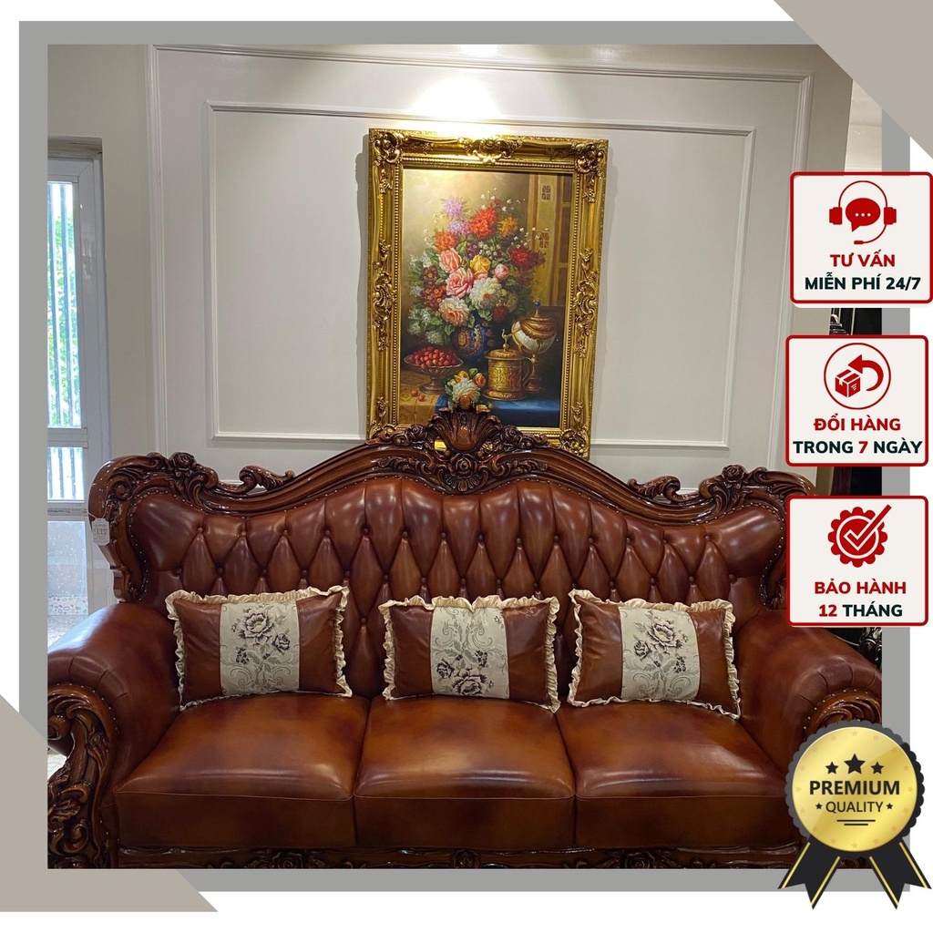 Bộ Sofa Mun hoàng gia mang phong cách tân cổ điển đậm chất Châu Âu SOFA-G3-Q1865