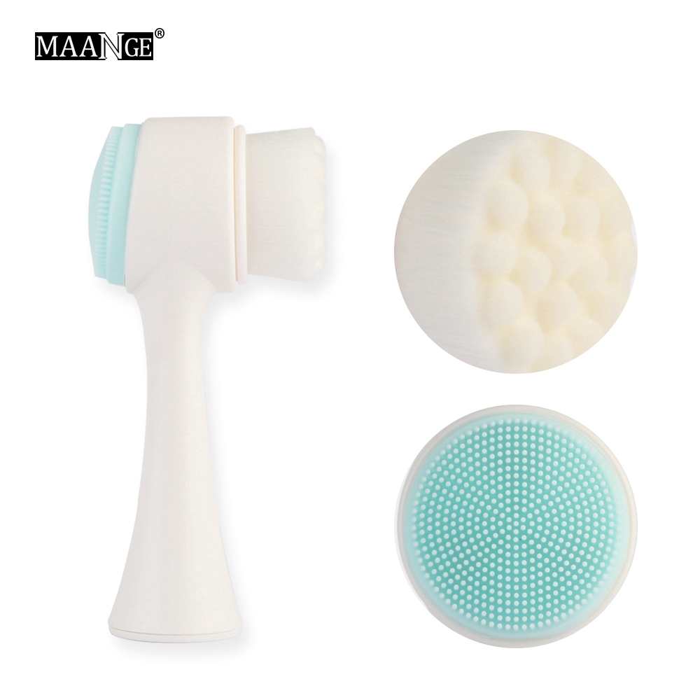 Cọ Rửa Mặt MAANGE 2 Đầu Mềm Và Làm Sạch Sâu