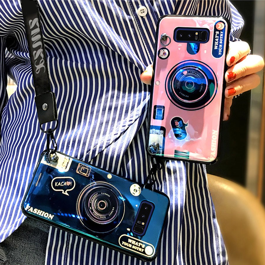 Ốp điện thoại kiểu máy ảnh cho Samsung A10 A20 A30 A50 A60 A70 A80 A90 A10S A20S A30S A40S A50S