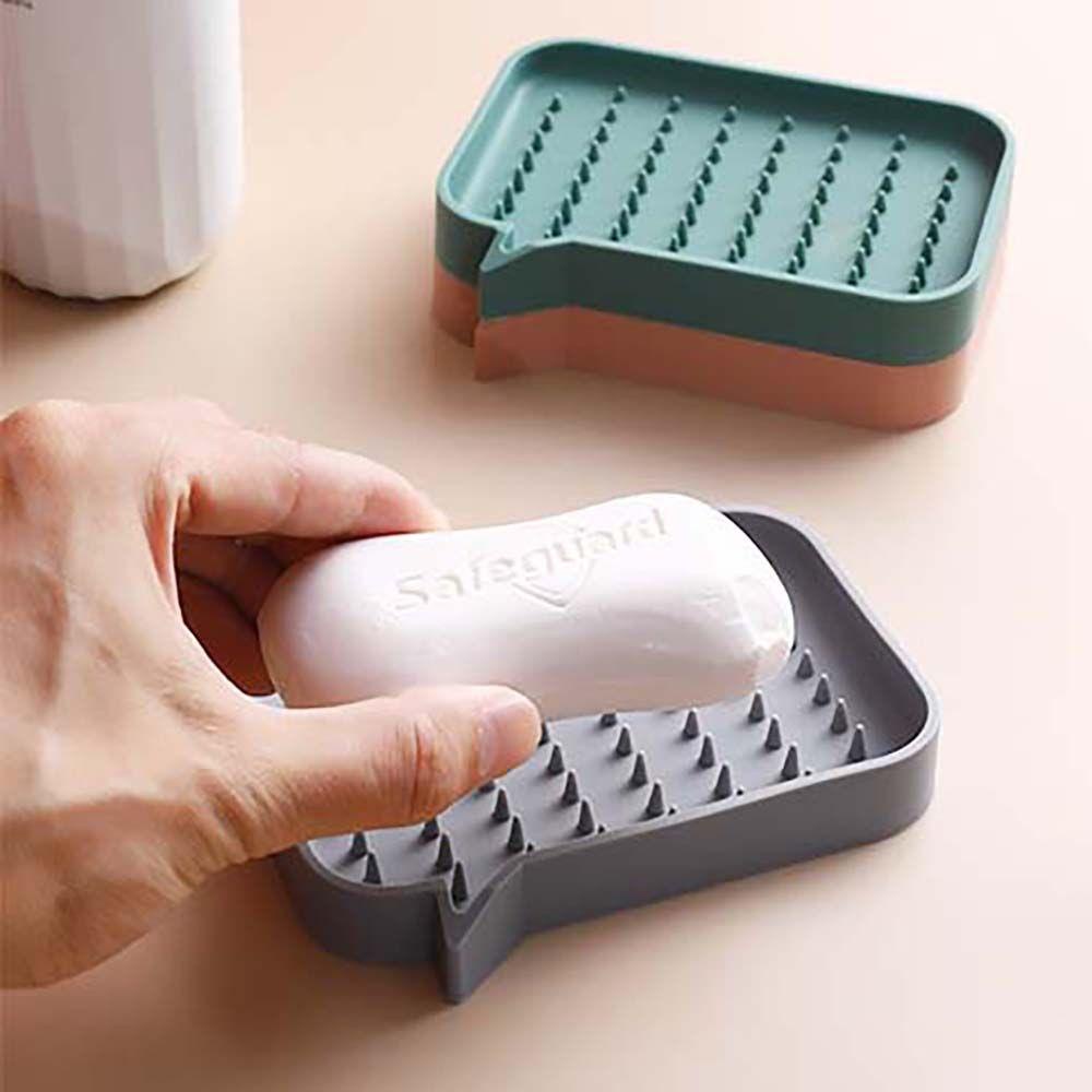 Giá Đỡ Xà Phòng Bằng Silicon Chống Trượt Tiện Dụng Cho Phòng Tắm