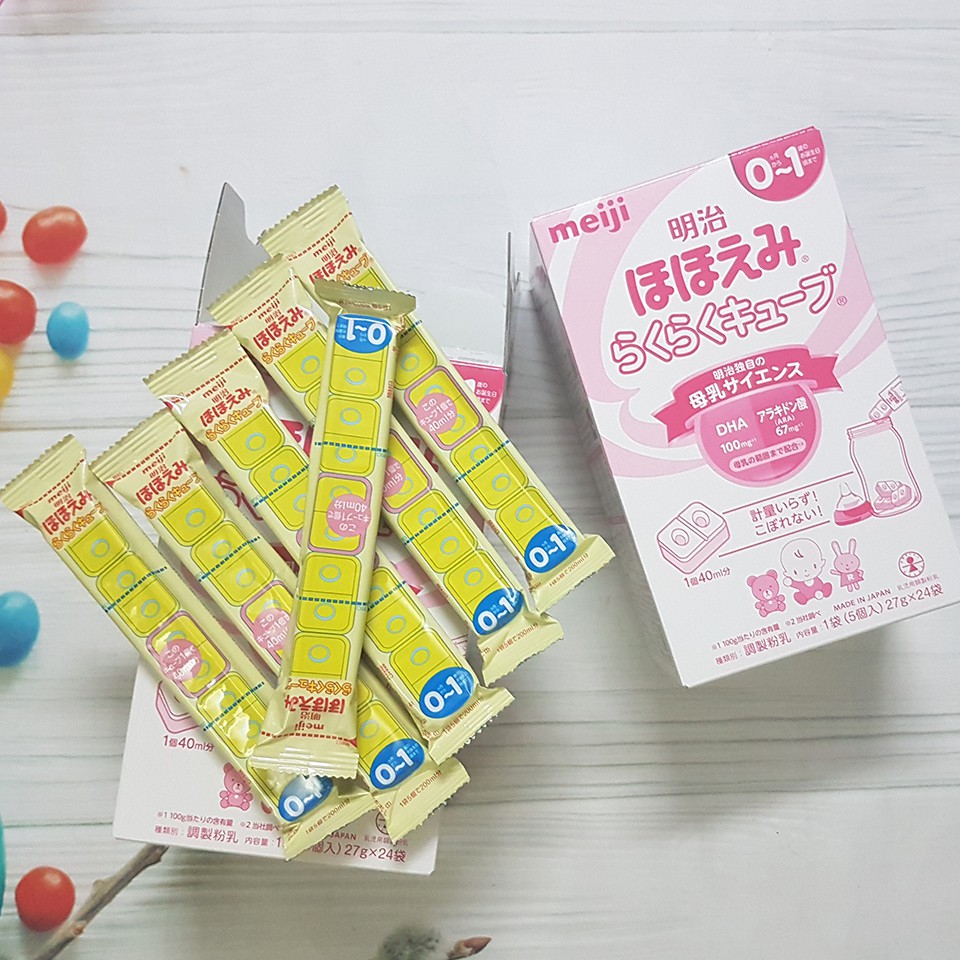 (Bán Lẻ) Sữa Meiji Thanh 27gr Nội Địa Nhật