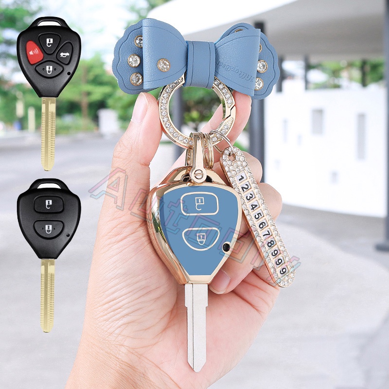 Vỏ Chìa Khóa Điều Khiển Từ Xa 2 / 3 Nút Cho Toyota Camry Corolla Avalon Venza Hilux Auris Vios Yaris Altis Hilux Vigo Fortuner Camry Innova