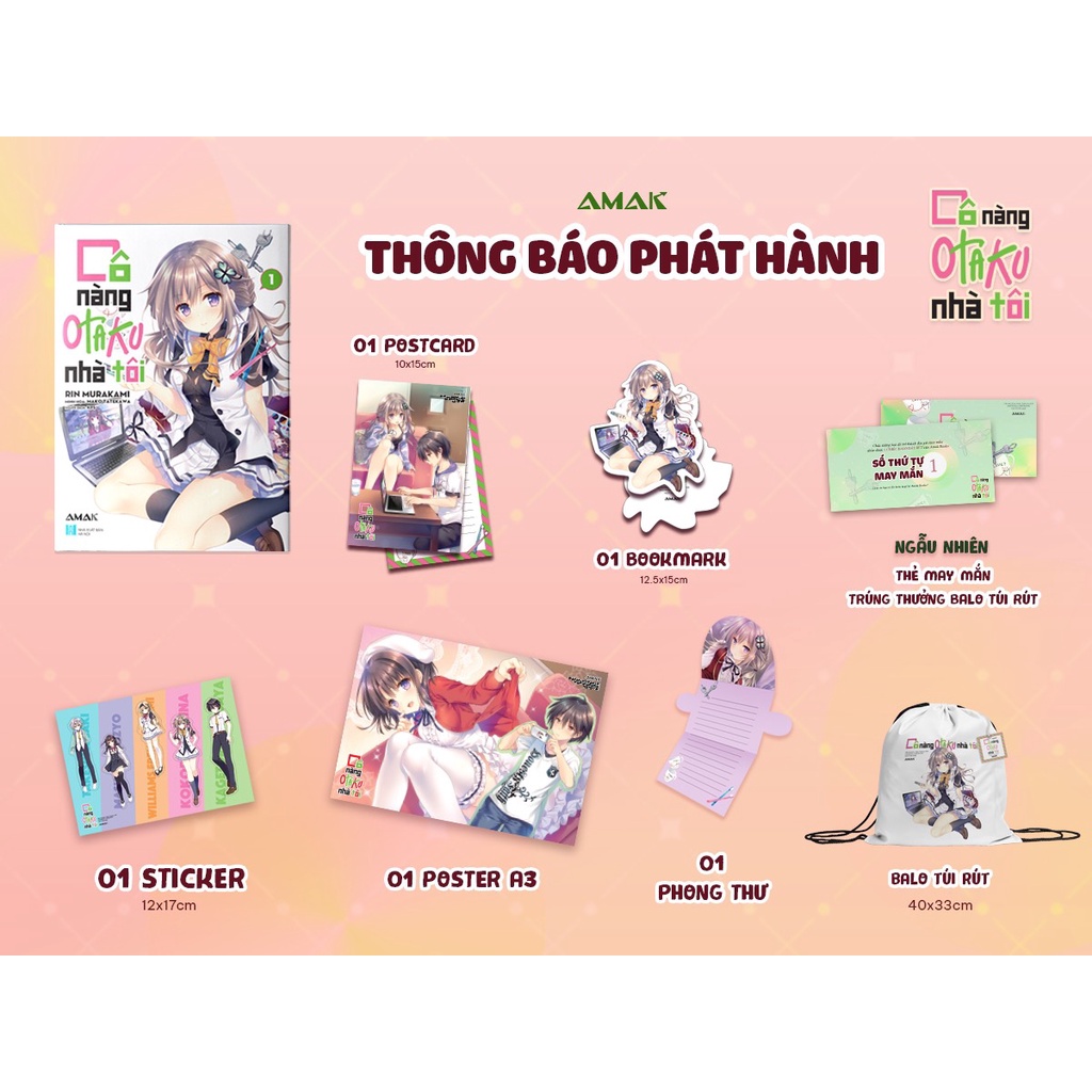 Sách Cô nàng Otaku nhà tôi - Tập 1 - Light Novel - AMAK