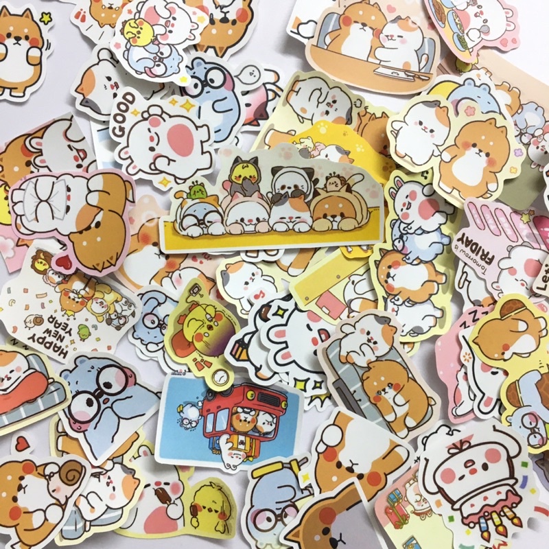 Sticker Tonton & friends dán trang trí planer, scrapbook,....size nhỏ 3-5cm