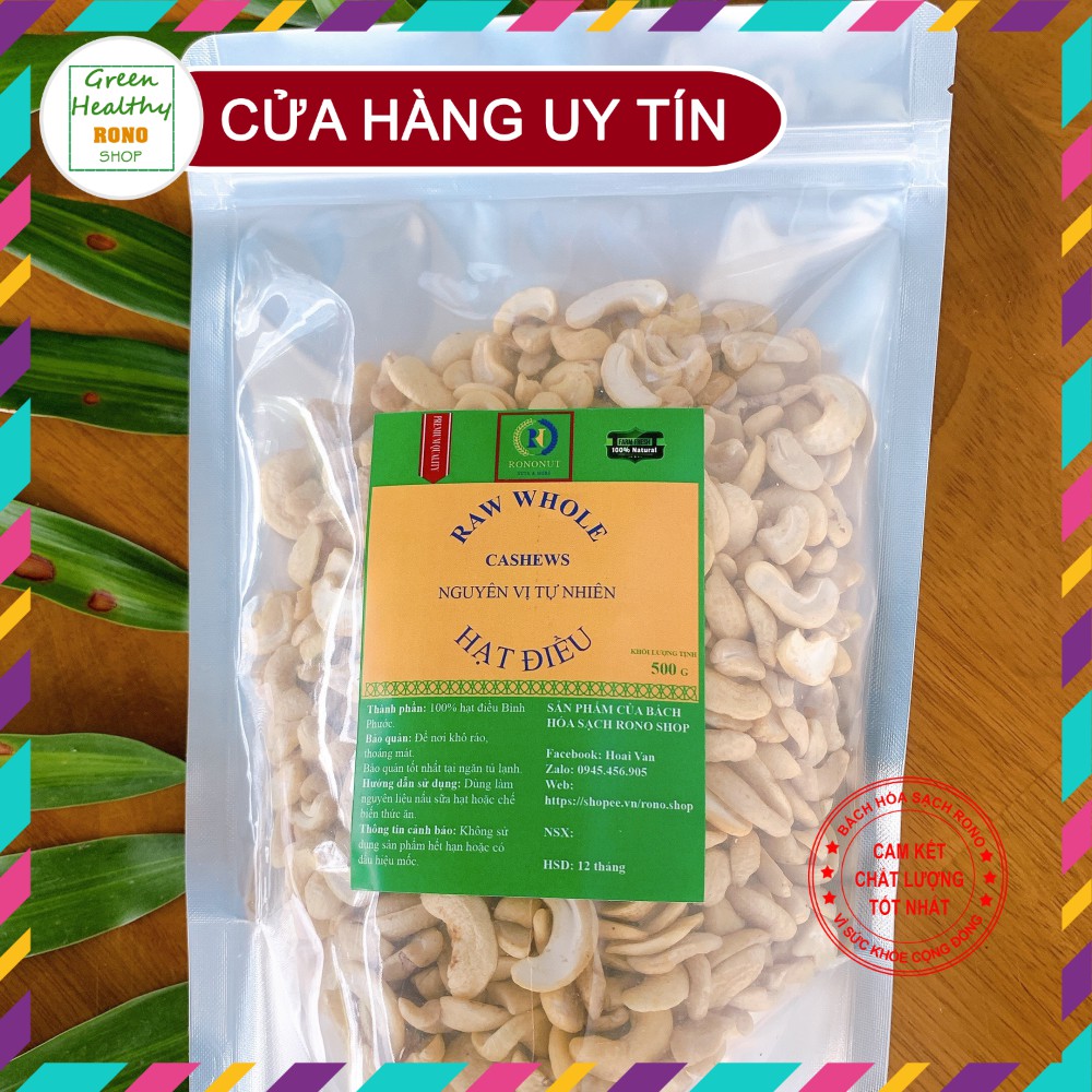 ✅ 500 Gr Hạt điều rang mộc vỡ đôi Bình Phước