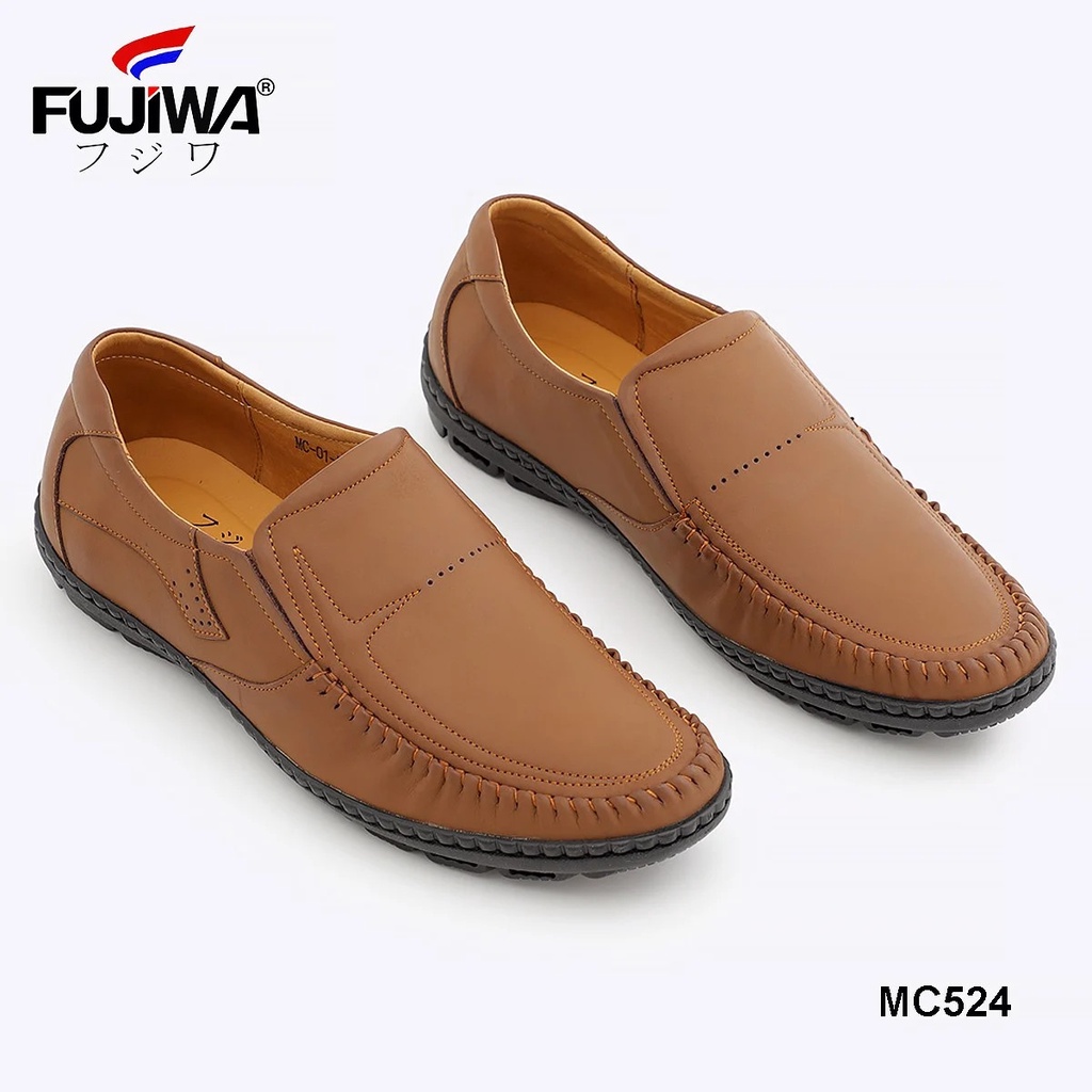 Giày Lười Nam Da Bò FUJIWA - MC524. Đế Giày Là Cao Su Thiên Nhiên, Đế Cao 3cm. Có Size:  38, 39, 40, 41, 42, 43