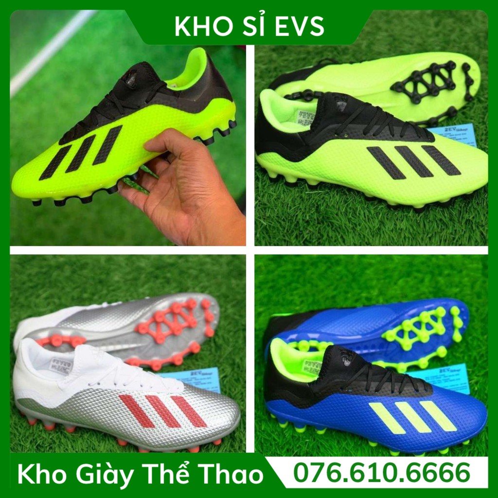 Giày Đá Bóng 𝗔𝗚 𝗔𝗱𝗶.𝗱𝗮𝘀 𝗫𝟭𝟴 Đủ Màu - Rẻ Vô Địch
