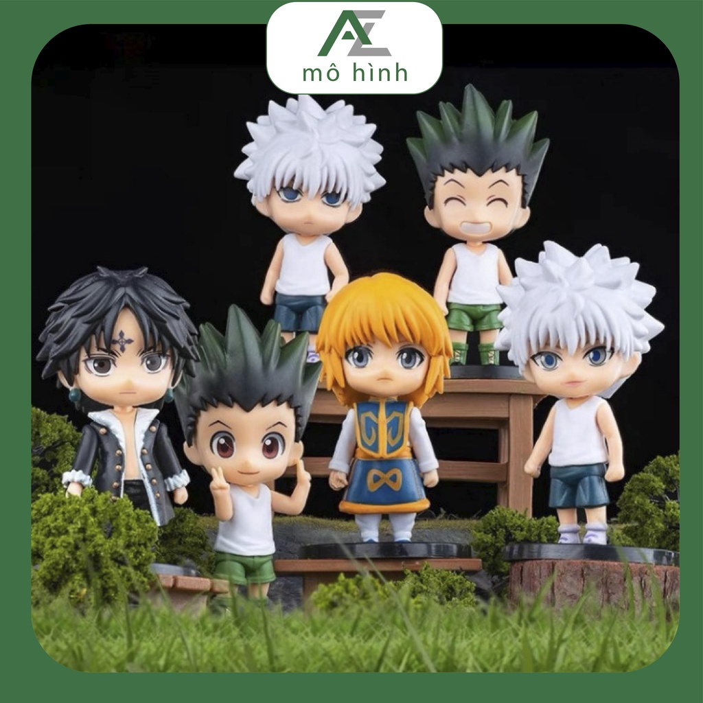 Mô hình Hunter x Hunter, thợ săn tí hon Chrollo Lucilfer, Gon Freecss, Kurapika cute đáng yêu, figure anime decor đẹp