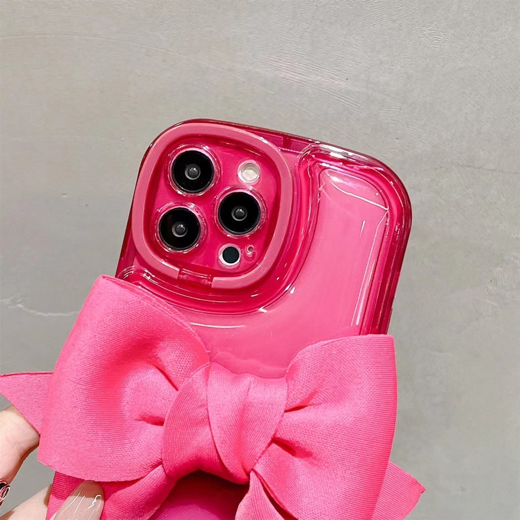 Ốp Điện Thoại Họa Tiết Hoa Hồng + Nơ Kèm Giá Đỡ Cho iPhone X XS XR XS max 13Proax 11 11 pro 11 pro max 12 12 12 pro 12 pro max