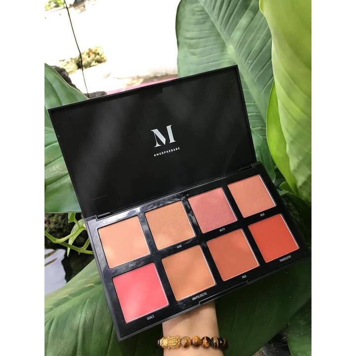 Bảng Má Hồng Morphe 8W WARM MASTER Với Chất Phấn Mỏng Mịn