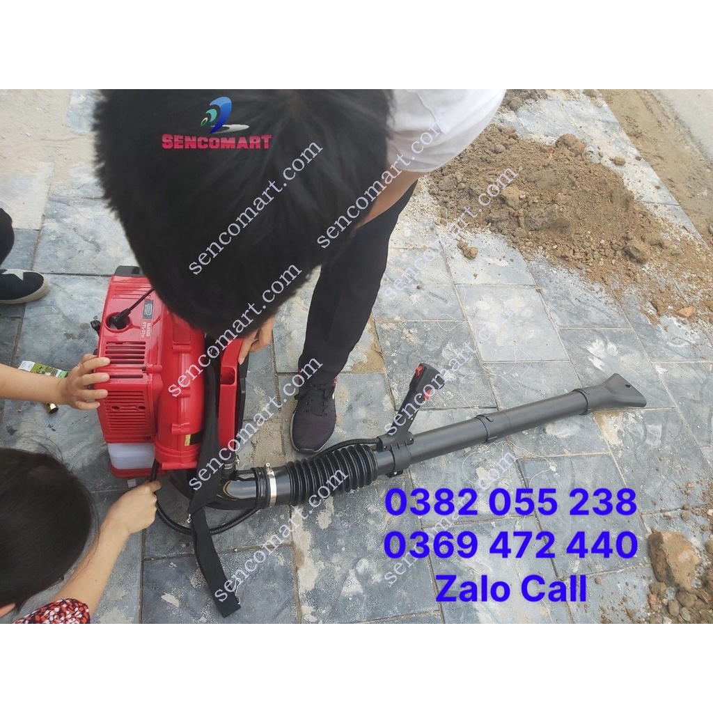 Máy thổi bụi, thổi rác, lá cây chạy xăng Oshima động cơ 2 thì 57cc