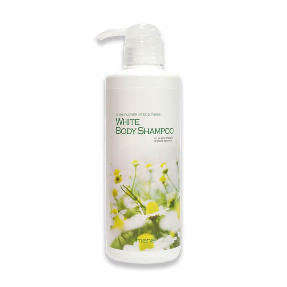 Sữa tắm trắng da toàn thân Manis White Body Shampoo Nhật Bản 450ml hương thơm dịu nhẹ không nhờn rít an toàn cho da