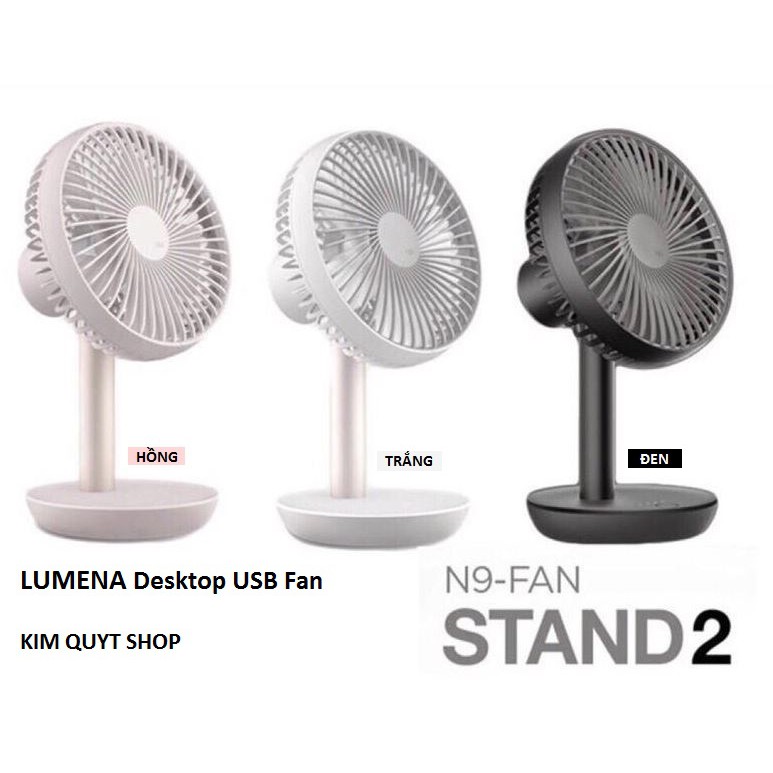 Pin 20h Quạt sạc để bàn Lumena N9-FAN STAND 2