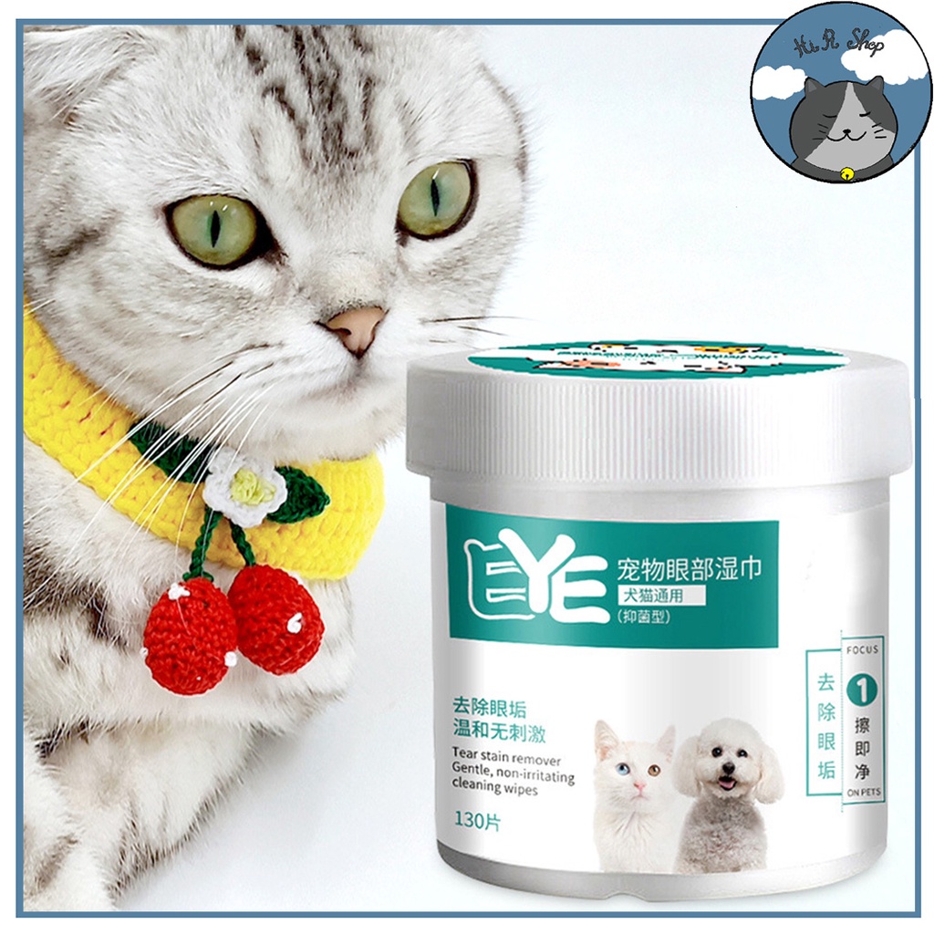 Set 200 Khăn Bông Vệ Sinh Mắt Và Tai Cho Chó Mèo Hộp 200 Cái Dành Cho Thú Cưng