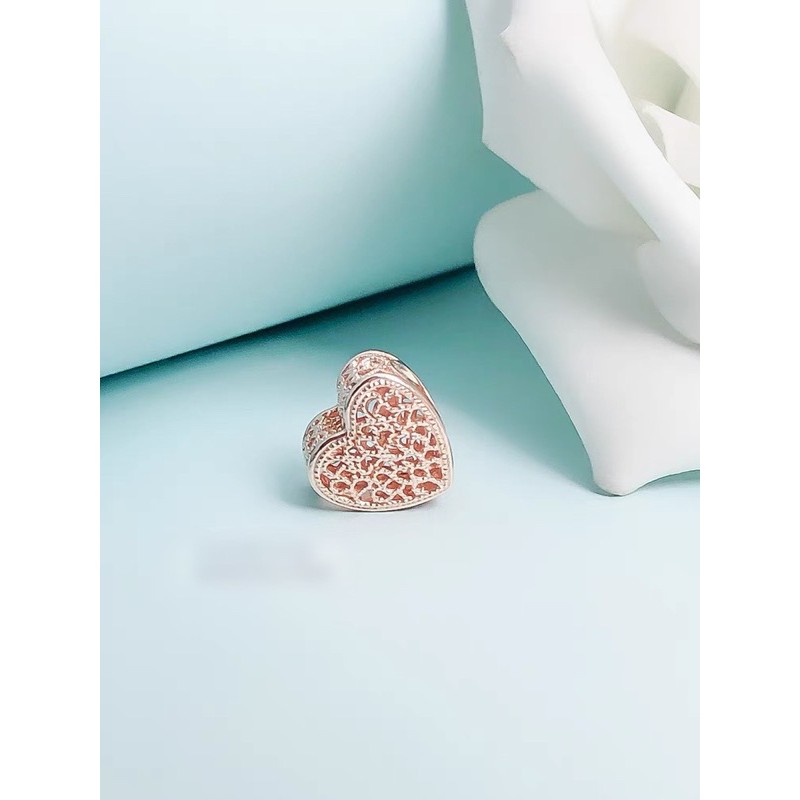 charm pan hoạ tiết cổ điển vàng hồng bạc s925 cao cấp