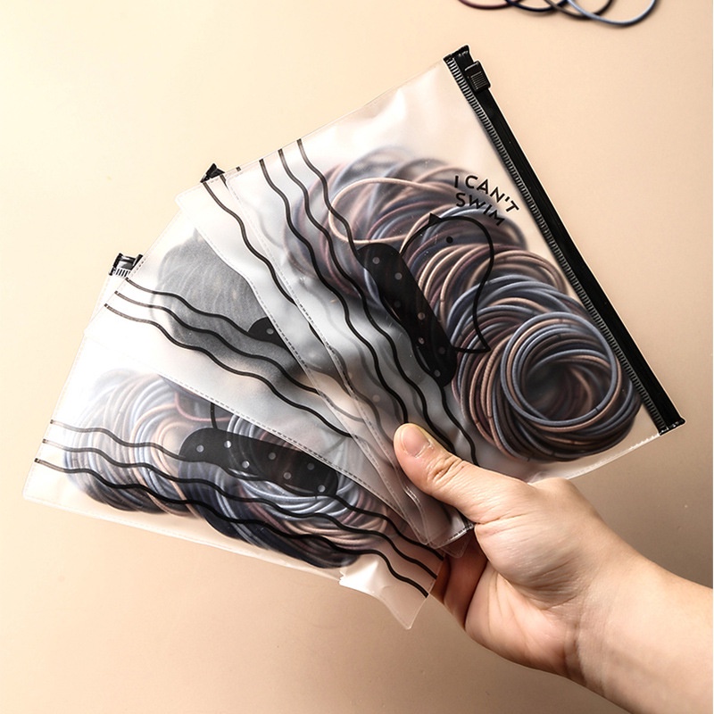 Set 100 Dây Cột Tóc Nhiều Màu Siêu Dễ Thương
