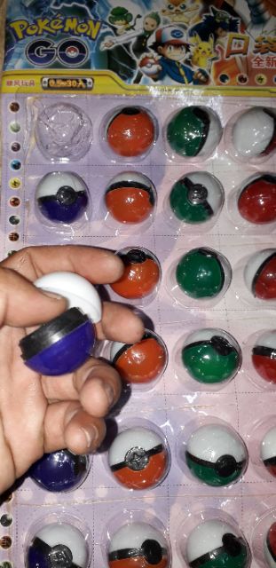 Combo 30 mô hình quả trứng và Pokemol bằng nhựa