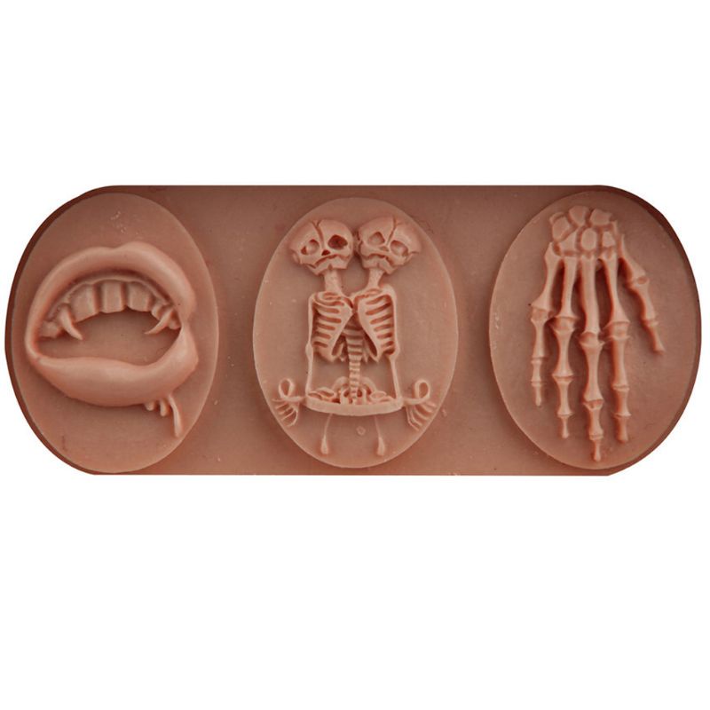 Khuôn silicon làm trang sức hình đầu lâu 3D độc đáo