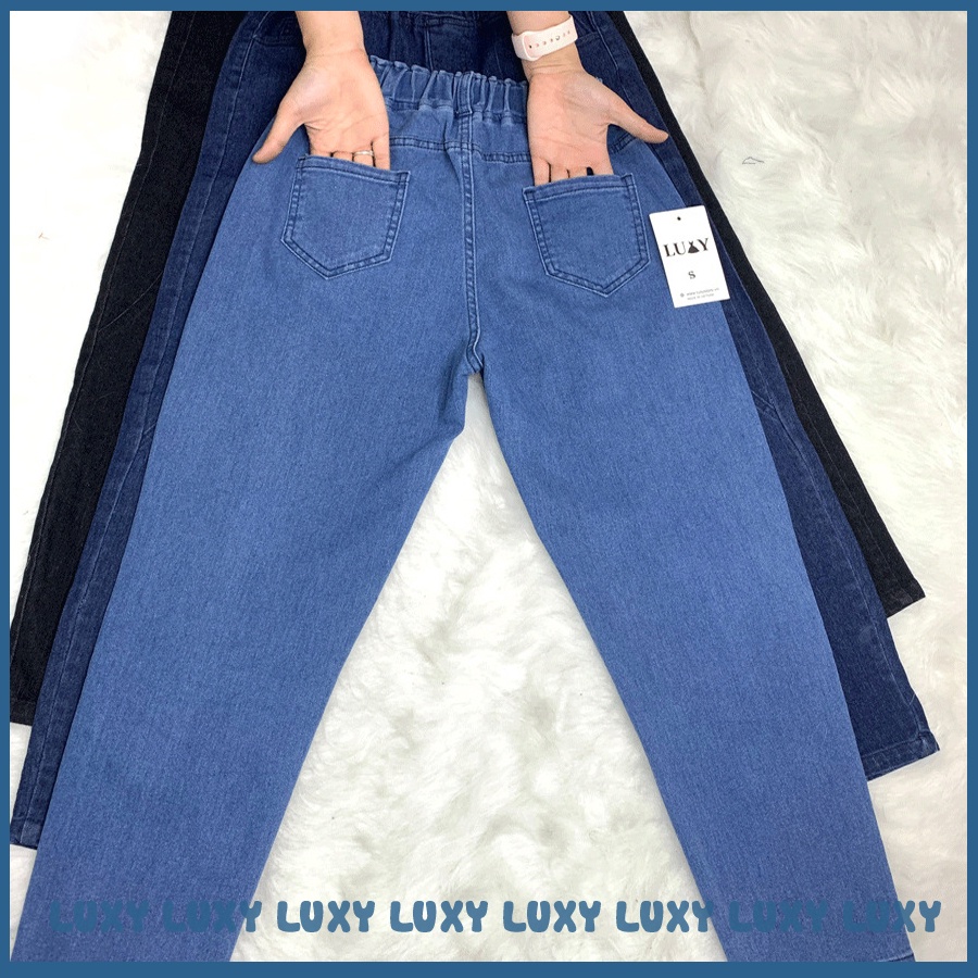 [Mã SKAMFSW175 giảm 10K đơn 50K] Quần jean nữ cao cấp cạp chun co giãn 4 chiều Luxy V291 đủ size từ 40kg-80kg