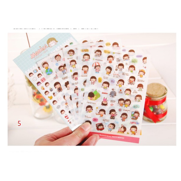 GIẤY DÁN STICKER HOẠT HÌNH DỄ THƯƠNG