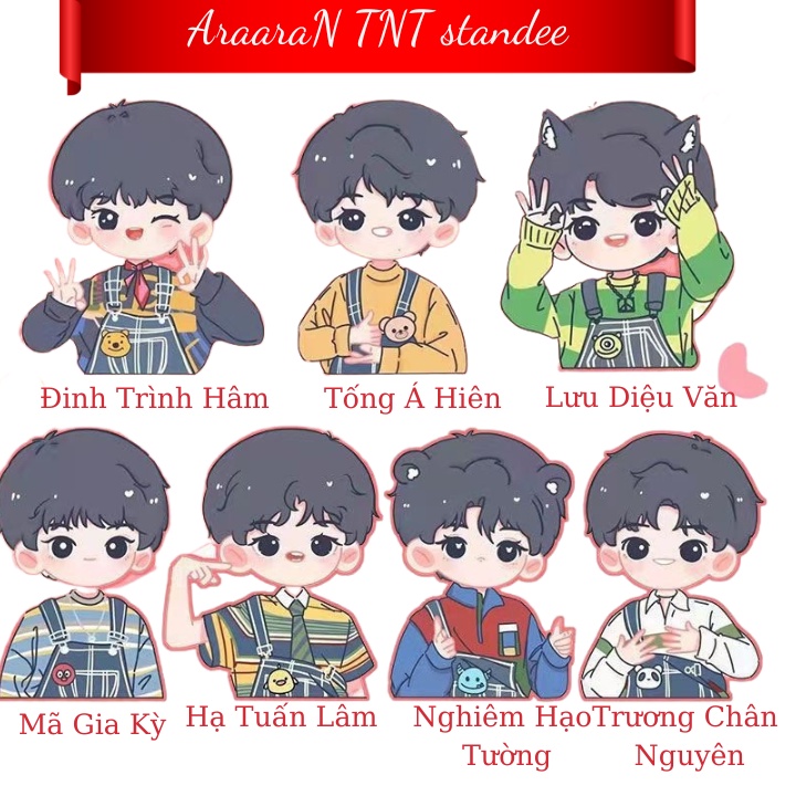 Mô hình lập thể nhóm nhạc TNT Thời Đại Thiếu Niên Đoàn