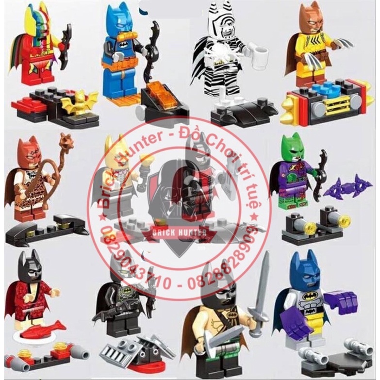 Minifigures DC super heroes Batman mô hình lắp ráp các phiên bản nhân vật người dơi