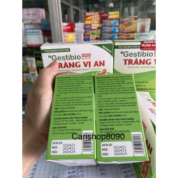Gestibio forte tràng vị an-hết nổi lo về rối loạn tiêu hoá