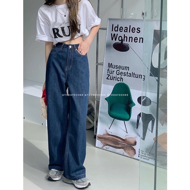 Quần jeans dáng suông