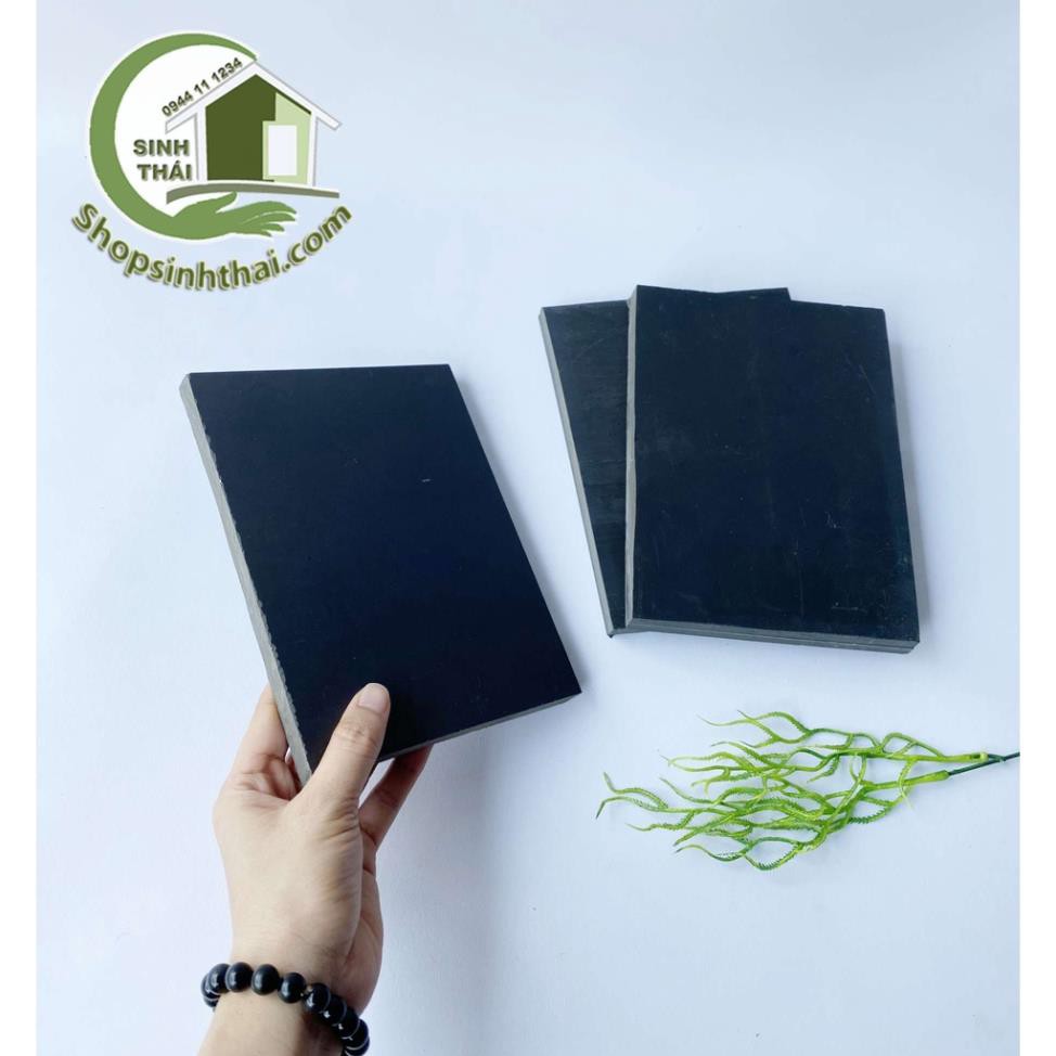 Tấm thớt nhựa màu đen dùng để đục lỗ, đóng khoen nút giày da, túi xách, đồ thủ công
