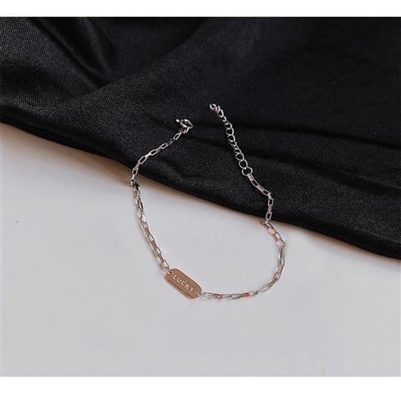 1 Vòng Tay May Mắn Dạng Chuỗi Màu Bạc Cho Nam Và Nữ