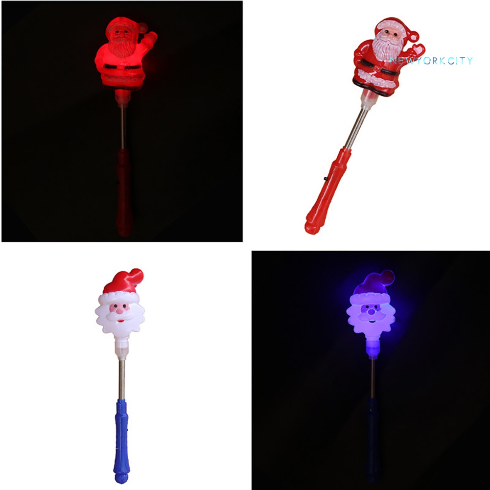 Gậy Lò Xo Gắn Đèn LED Phát Sáng Phong Cách Giáng Sinh