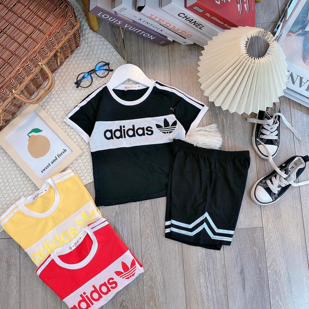 Bộ Thể Thao Mùa Hè Cho Bé Trai Bé Gái Chất Cotton Cao Cấp