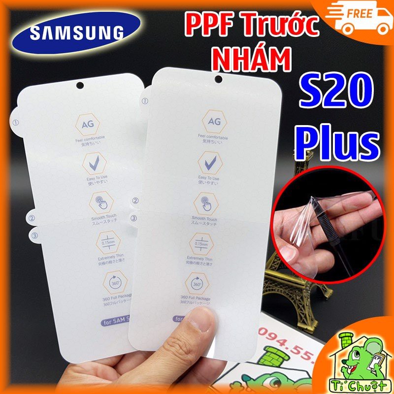 Miếng Dán PPF Mặt Trước Chống Vân Tay Cho Samsung Galaxy S20 Plus, Dán Màn Hình Samsung