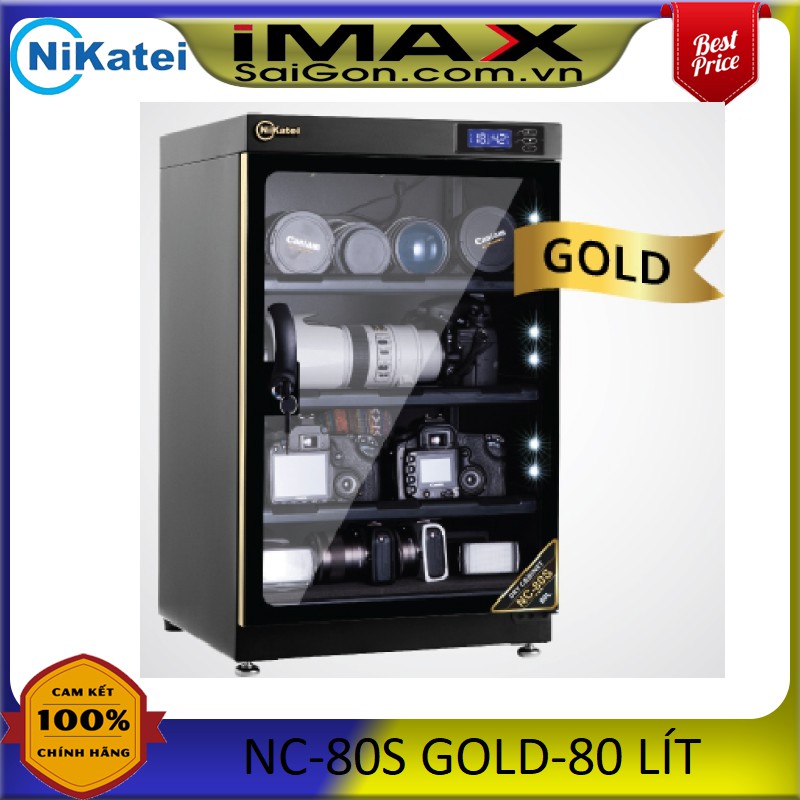 TỦ CHỐNG ẨM NIKATEI NC80S(GOLD)80 LÍT