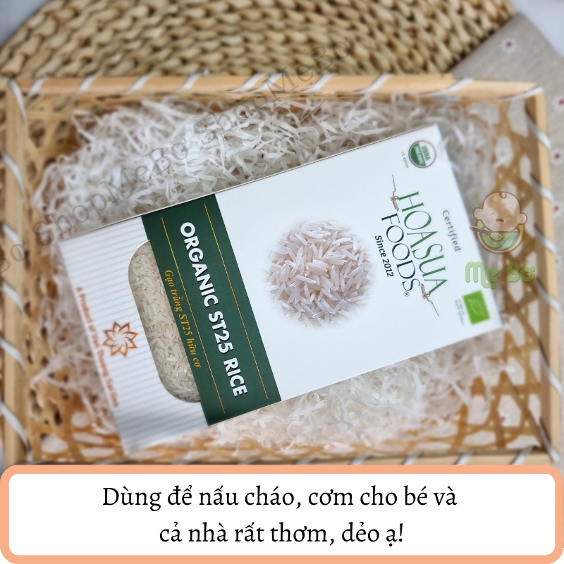 [VIETSUISSE] GẠO HỮU CƠ ĂN DẶM TRẮNG ST25/ LỨT 1kg