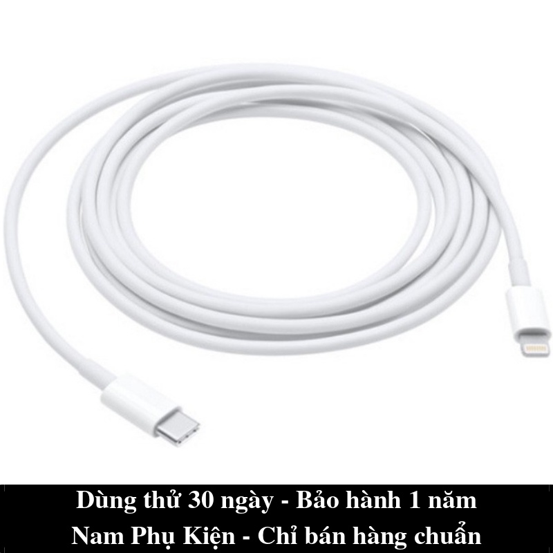 Cable Sạc USB Sang Lightning và Type C sang Lightning Chuẩn Hãng